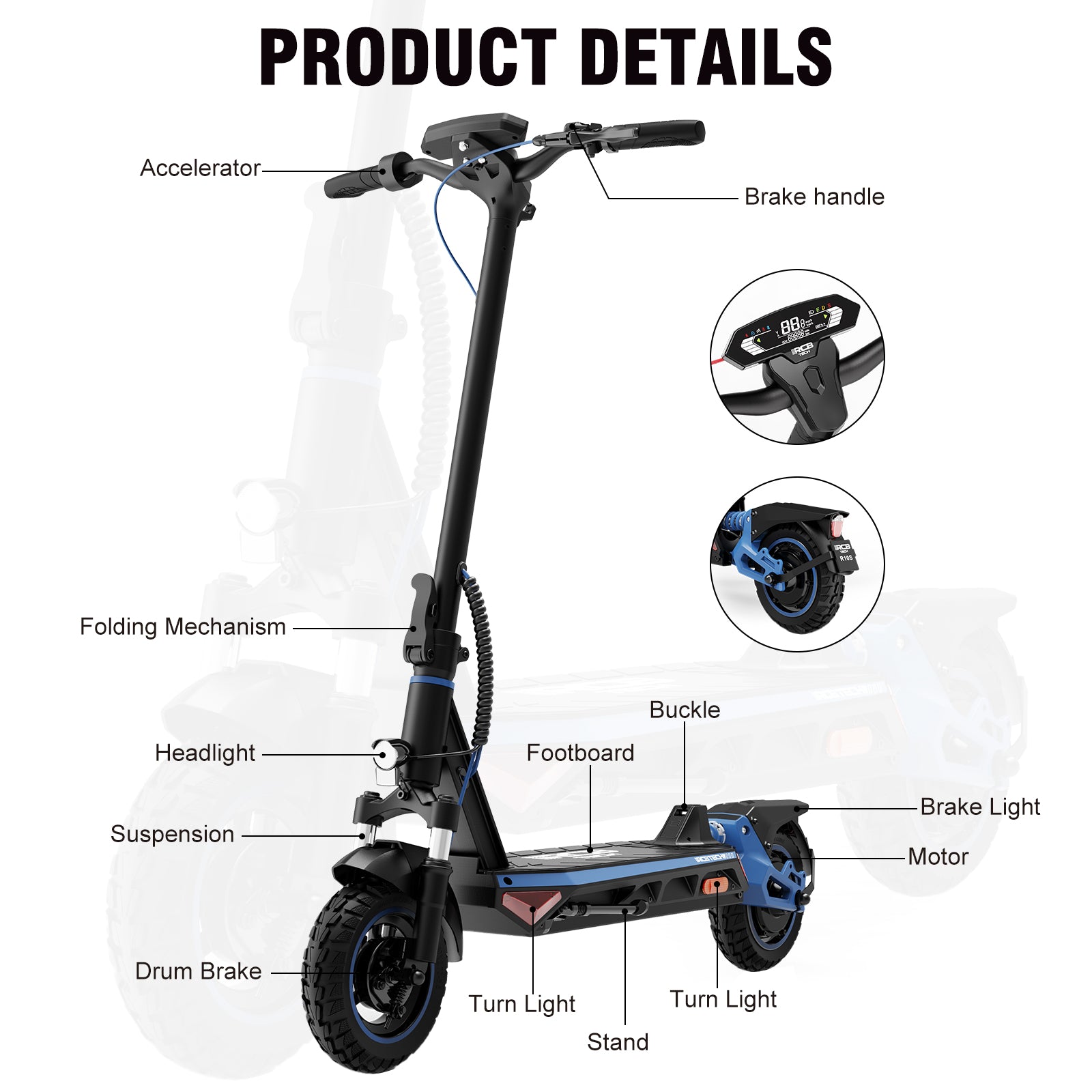 RCB R10S Electric Scooter （Road Legal In Europe）