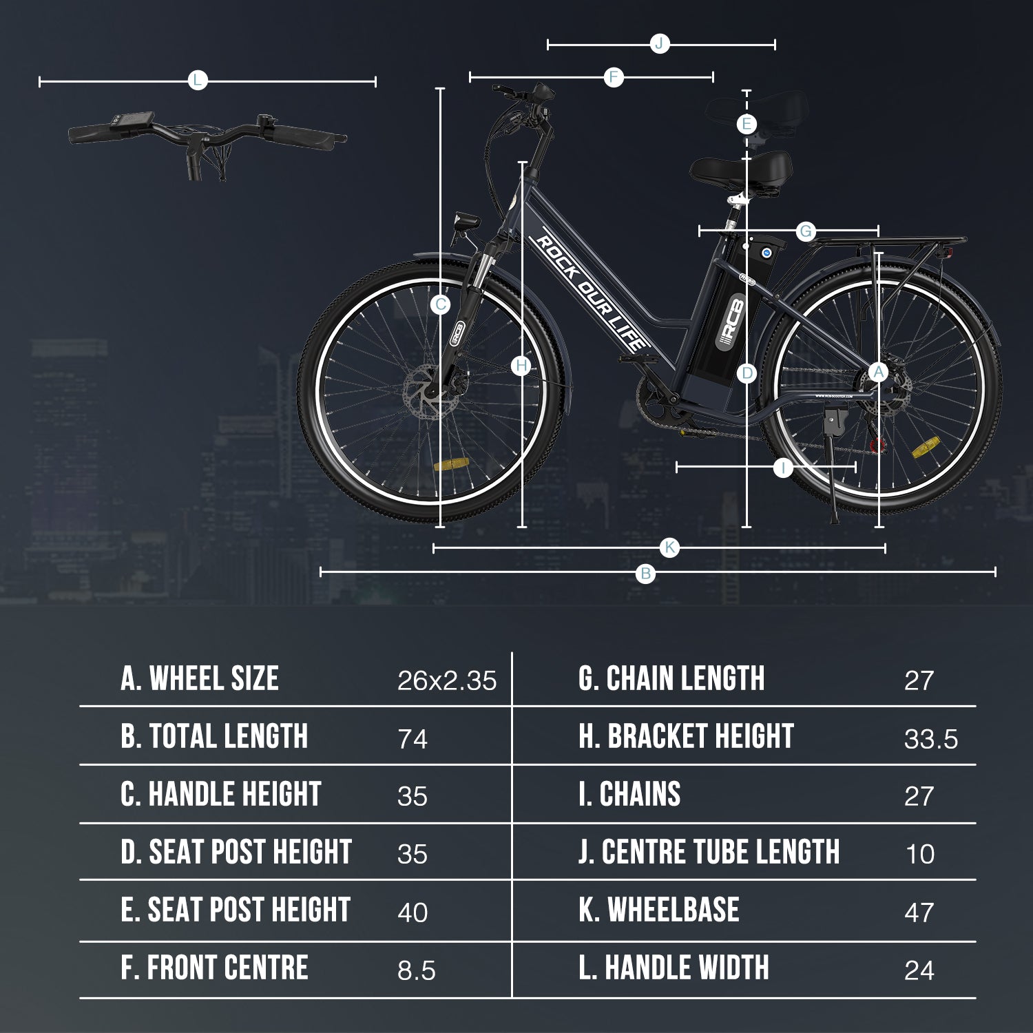 RCB RK8S Electric Bike for Adults(RCB E BIKE)