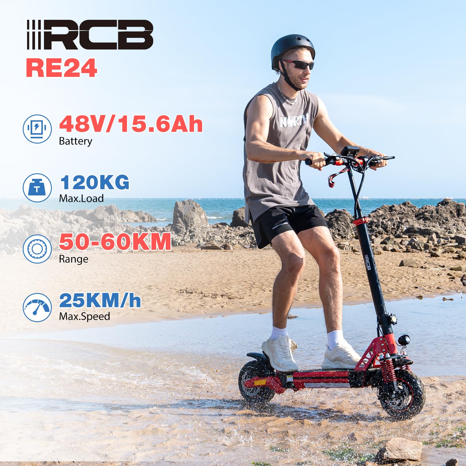 RCB RE24 Fat Tire Electric Scooter