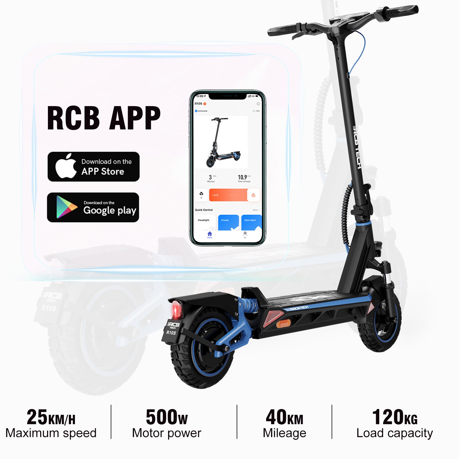 RCB R10S Electric Scooter （Road Legal In Europe）