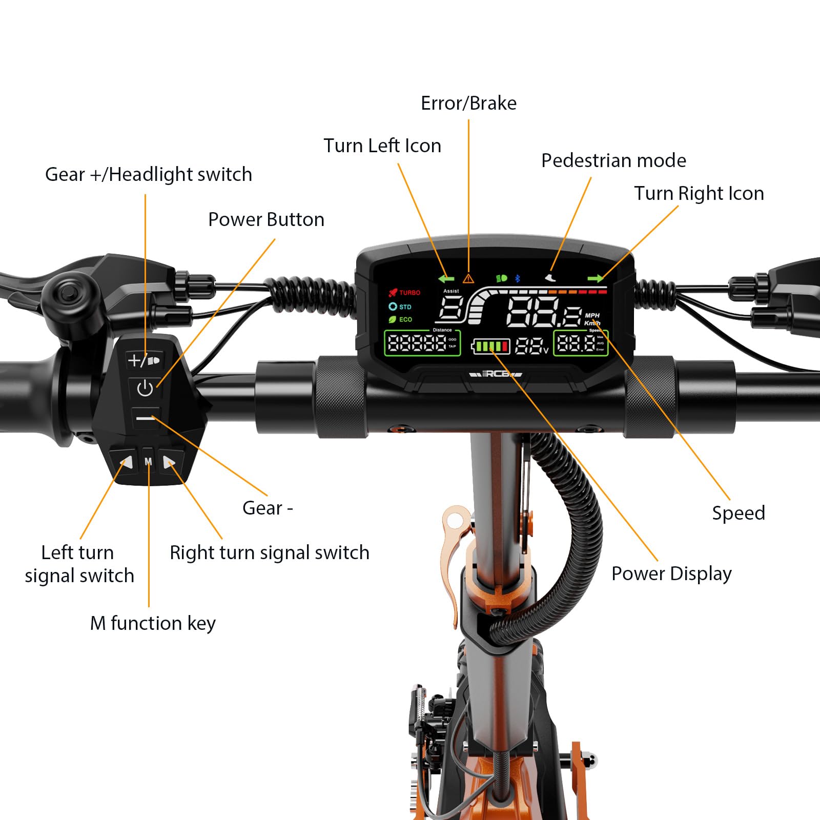 RCB D7 Adult Electric Scooter