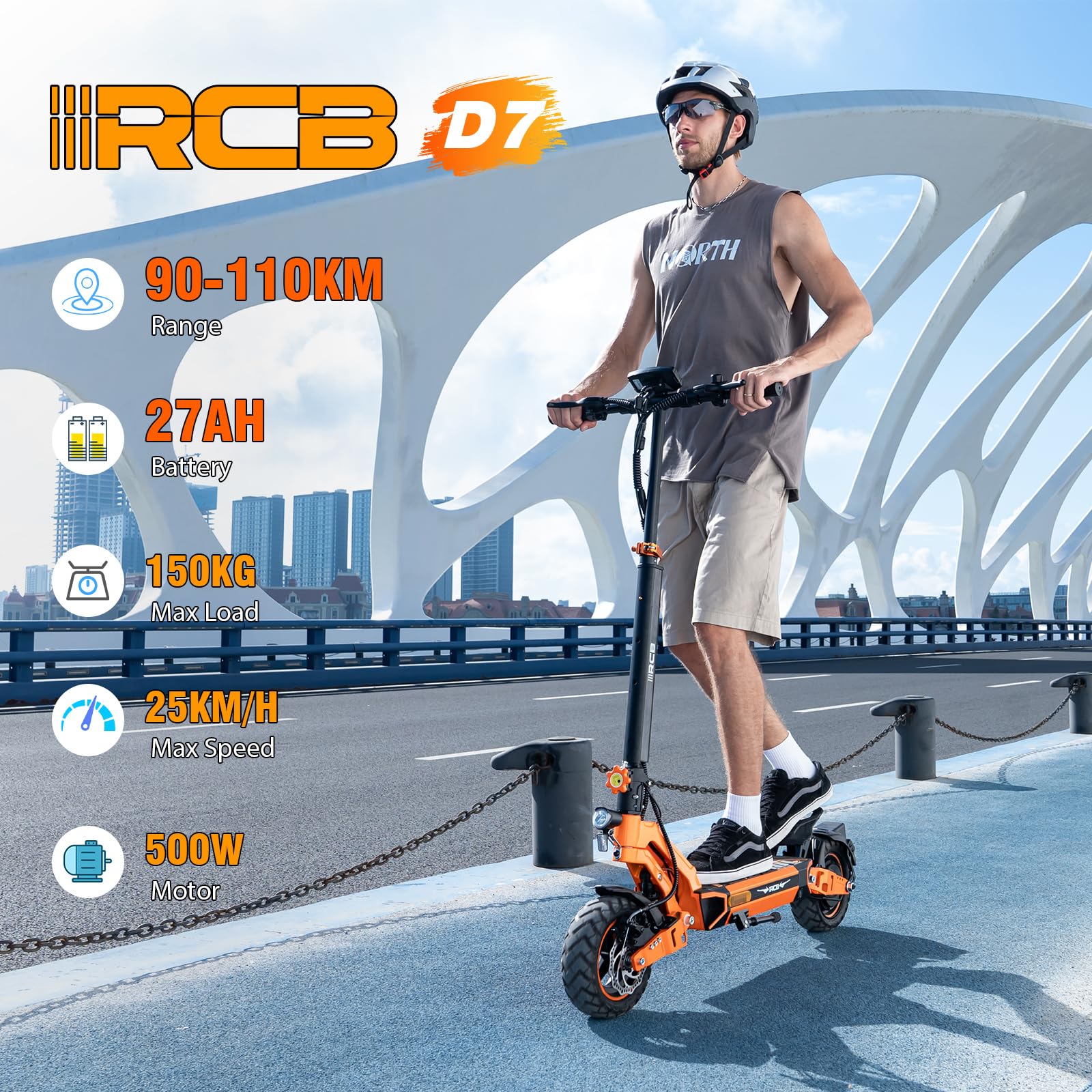 RCB D7 PRO Adult Electric Scooter