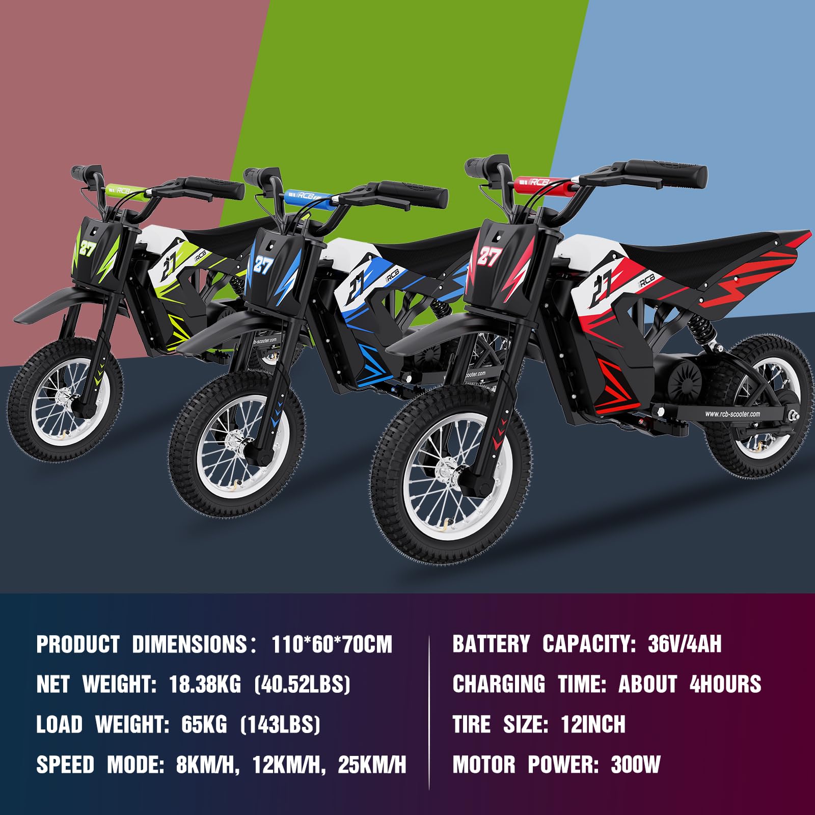 RCB R9X Elektro-Motocross-Dirtbike (RCB TECH R9X)